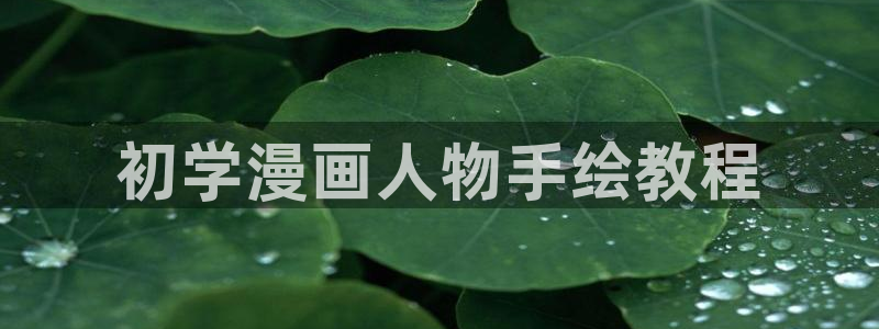 香蕉漫画入口免费：初学漫画人物手绘教程